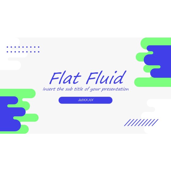 Dynamic Flat Fluid‑Style Tech Project Planning PPT Template